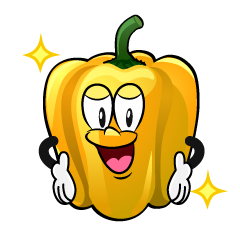 Glitter Yellow Pepper