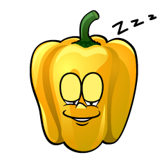 Sleeping Yellow Pepper